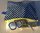 Kunterbunte Tasche Erste Hilfe 17x13 cm, dunkblau-weiß mit gelbem Reißverschluss