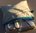 Kunterbunte Tasche Erste Hilfe 17x13 cm, ORIGINAL-Segeltuch upcycling und Reißverschluss, hellblau