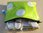 Kunterbunte Tasche Erste Hilfe 17x13 cm, türkis-grün mit blauem Reißverschlussw